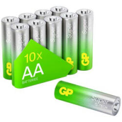 GP Batteries Super Ceruzaelem Alkáli mangán 1.5 V 10 db (SUP15A980C10) (GPSUP15A980C10) - aqua