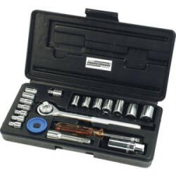 Brüder Mannesmann Racsnis dugókulcs készlet, 20 részes 6, 3 + 10 mm (1/4 + 3/8) Brüder Mannesmann (206)