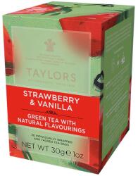 Taylors of Harrogate Ceai Verde cu Capsuna si Vanilie, 20 pliculete ambalate individual, 30 gr