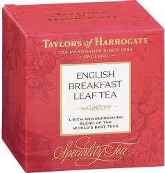 Taylors of Harrogate English Breakfast fekete tea, Kartondoboz, Infúzió-levelek, 125 g (615357119703)