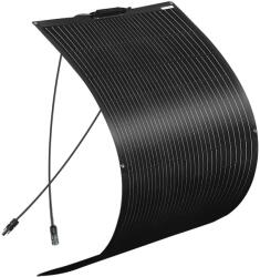  120W rugalmas napelemes panel, könnyű monokristályos, IP68 vízálló, 120W fekete