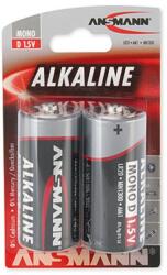 ANSMANN Red D alkáli elem - 2 db (ANSBAT2XR20RED)
