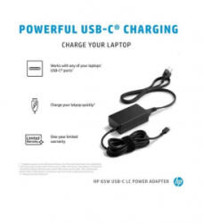 HP notebook hálózati töltő USB-C 65W (1P3K6AA#ABB) (1P3K6AA#ABB)