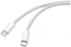 Renkforce Apple iPad/iPhone/iPod Csatlakozókábel [1x USB-C dugó - 1x USB-C dugó] 1.00 m Fehér (RF-6056882) (RF-6056882)