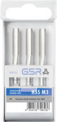 GSR Kézi menetfúró készlet 3 részes Metrikus M3 0.5 Jobb vágó DIN 352 HSS-G 1 db (00706130) (00706130)