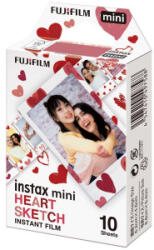 Fujifilm Instax Mini Film 'Heart Sketch' 10 lap/csomag