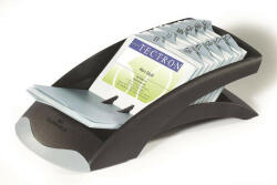  DURABLE VISIFIX® Névjegykártyatartó - 200 db, A-Z Regiszter, Fekete