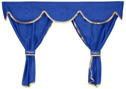 Teherautó fülke függöny szett, univerzális, Volvo kompatibilis, kék színű