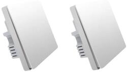 Aqara Intelligens falkapcsoló, Zigbee vezeték nélküli, tűzhuzal kompatibilitása, 2x nincs semleges 1Key