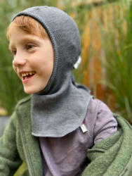 ManyMonths gyapjú űrhajós sapka Elephant grey - Méret 0-3/4 hó newcomer (MM43208)