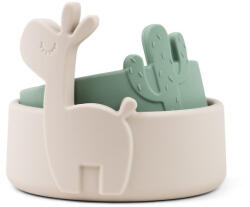 Done by Deer szilikon tál szett 2 db, Lalee, homokszínű/zöld (DD1839033)