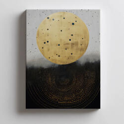  VÁSZON FESTMÉNY ARANY KOZMIKUS KÖR KERET NÉLKÜL 50x70 CM PREMIUM