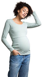 Boob hosszú ujjú szoptatós felső, Soft - Celadon (202-5820XS)