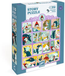 DJECO Mese puzzle - Piroska és a farkas, 35 db-os - Little Red Riding Hood (DJ07050)
