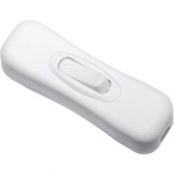 TRU COMPONENTS Zsinórkapcsoló, mini, fehér, Tru Components 1571153 (1371836) - aqua