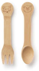Bambu Kids kanál és villa, állatos mintával (55300)