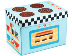 Djeco: Little Big room Játéktároló ülőke - Játék tűzhely - Cooker (DD04486)