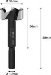 Bosch Forstner fúró 34 mm Teljes hossz 88 mm 1 db (2608901836) (2608901836)