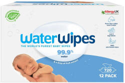 WaterWipes BIO baba nedves törlőkendő MegaPack, 12x60 lapos (420036_CS)