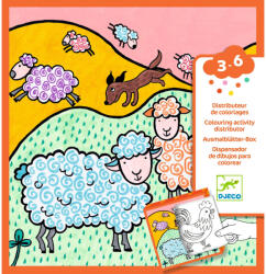 DJECO Djeco Meglepetés adagoló színező - Tanya - Coloring dispenser, Farm (DJ00050)