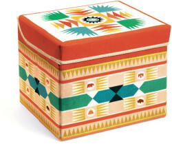 Djeco: Little Big room Játéktároló ülőke - Indián - Teepee toy box (DD04482)