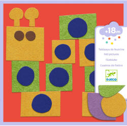 DJECO Djeco Kollázs műhely - Puha képek filcmatricákkal - Soft creations (DJ00085)