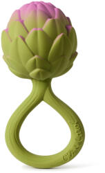 Oli&Carol 2in1 rágóka és csörgő - Articsóka (L-RATTLE-ARTICHOKE)