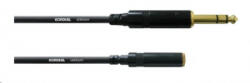 Cordial CFM 3 VY 1 x Jack 6, 3mm sztereo apa -> 1 x Jack 3, 5 mm sztereo anya kábel (CFM 3 VY) - aqua