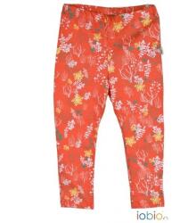 Popolini Iobio biopamut leggings, narancs virág - Méret 62/68 (092101-02-282)
