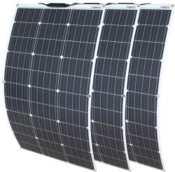  Rugalmas napelemes panel, 100 W teljesítmény, monokristályos technológia, napelemes panel 300W