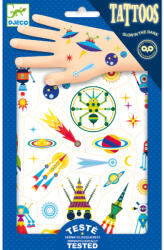Djeco: Design by Djeco Tetováló matricák - Égi furcsaságok - Space oddity (DJ09590)