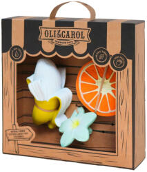 Oli&Carol - fogzó rágóka ajándékszett - banán-narancs (PACK-NEWBORNBANANA-2)