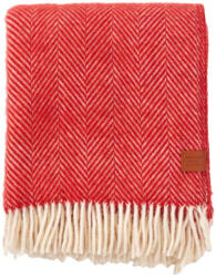 Klippan gyapjú pléd - Herringbone - Radish (200902)