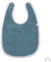 Popolini kétoldalas biopamut frottír előke - kékeszöld (062122-12-06)