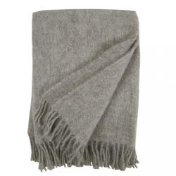 Klippan gyapjú pléd - Gotland - natural grey, 130x200 (208501)