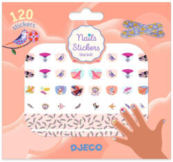 Djeco: Design by Djeco - Körömmatricák - Madarak és tollak - Feathers (DJ09239)