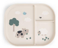 Done by Deer Többrekeszes tányér, Tiny Farm, homokszínű (DD1756989)