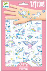 Djeco: Design by Djeco tetováló matricák - Unikornisok (DJ09575)