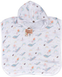 Xkko bambusz poncho - bálna, méret: 2 (BMBPN2902)
