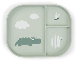 Done by Deer Foodie többrekeszes tányér, Croco, zöld (DD1736553)