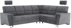 Tempo Kinyitható ülőgarnitúra, szürke szövet, jobbos, SANTIAGO