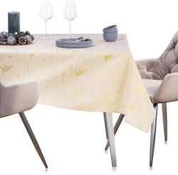 AmeliaHome Asztalterítő Christmas Eve sárga nyomott ünnepi 140x400 AmeliaHome