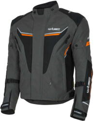  Férfi motoros kabát W-TEC Brandon fekete-szürke-narancssárga 3XL