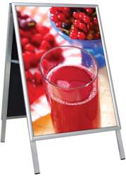 MT Displays ECO Beltéri A-Board Megállító tábla 25 mm, A1, szögletes sarokkal, eloxált alumínium lábbal