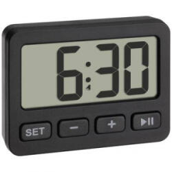 TFA (60.2036. 01) Kvarc Ébresztőóra Fekete Riasztási idők 1 1 időzítési idő (60.2036.01)