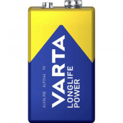 VARTA Longlife Power alkáli mangán elem 580 mAh 9V 20 db (04922121111) (04922121111)
