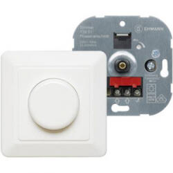 Ehmann Falba süllyeszthető dimmer kapcsoló, fehér, 20-500W, Ehmann 3960c0120 (3960c0120)