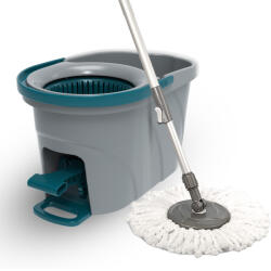 Üçtem-Plas Spin Mop Turbó pedálos felmosószett 17 literes (Vödör, nyél, mop) (DA503XSZADSPM252)