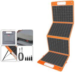  Napelem, hordozható kivitel, nagy hatékonyságú, 18V, 100W