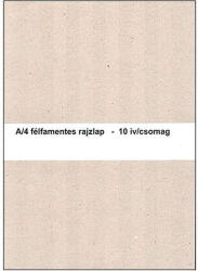  A4 félfamentes 10db rajzlap (P0018-1031) - pepita